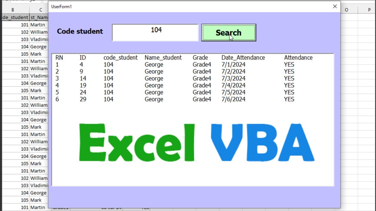 🚀 VBA Search Button in ListBox | Excel UserForm Filtering by Criteria