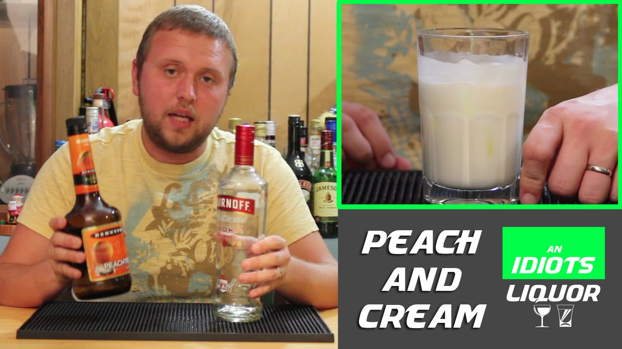 Peach and Cream Cocktail Recipe | Peach Schnapps Drinks | Vodka Drinks
