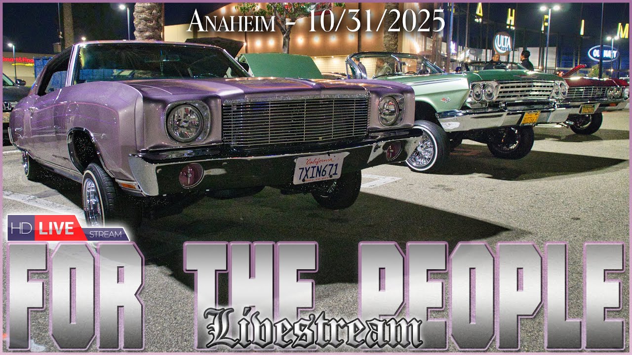 🎃 LIVE! For The People Halloween Cruise Night – Anaheim In-N-Out Lowriders Take Over!