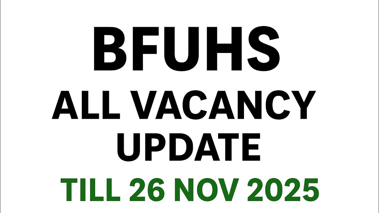 BFUHS MPHW female Document verification 2025 | MPHW Female 2025 DV  | BFUHS recruitment 2025