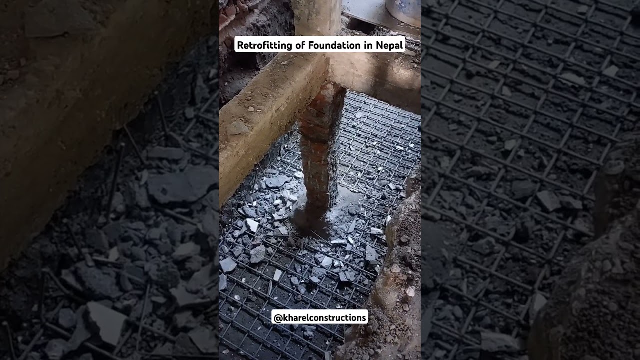 Retrofitting of Foundation in Nepal - Retrofit Technique in Nepal #kharelengineeringconsultancy