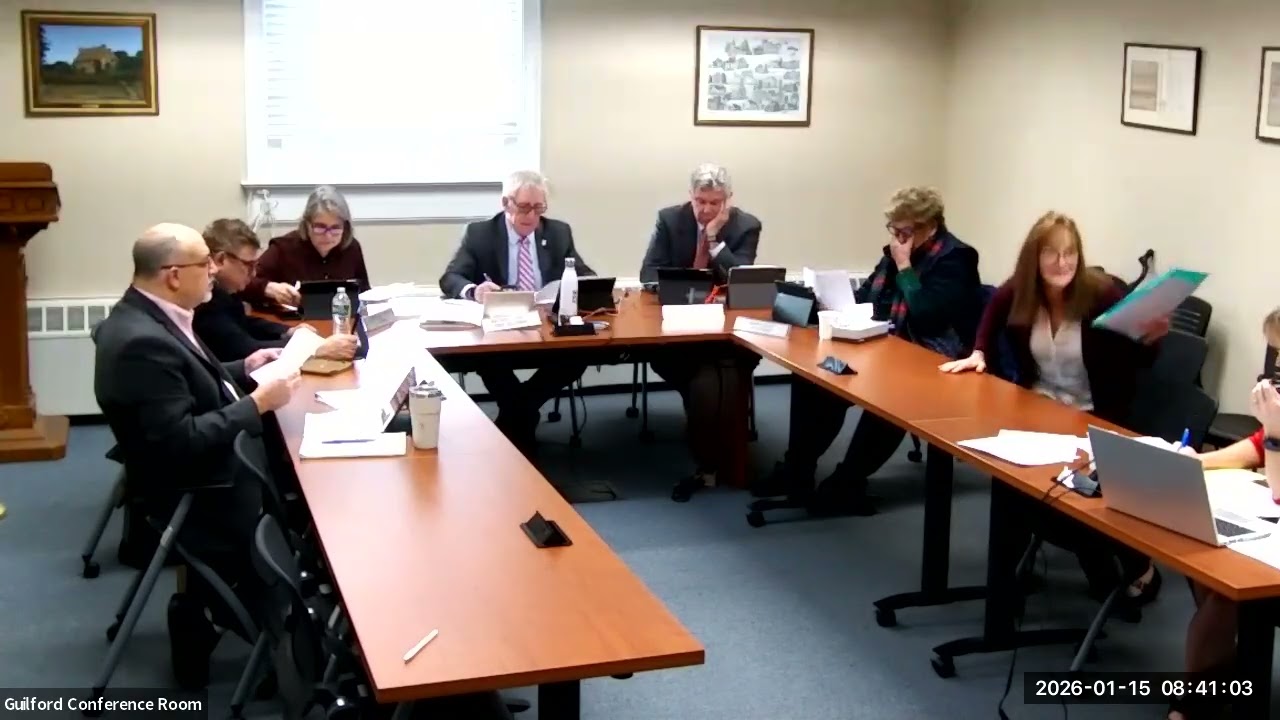 Board of Selectmen Budget Workshop January 15, 2026