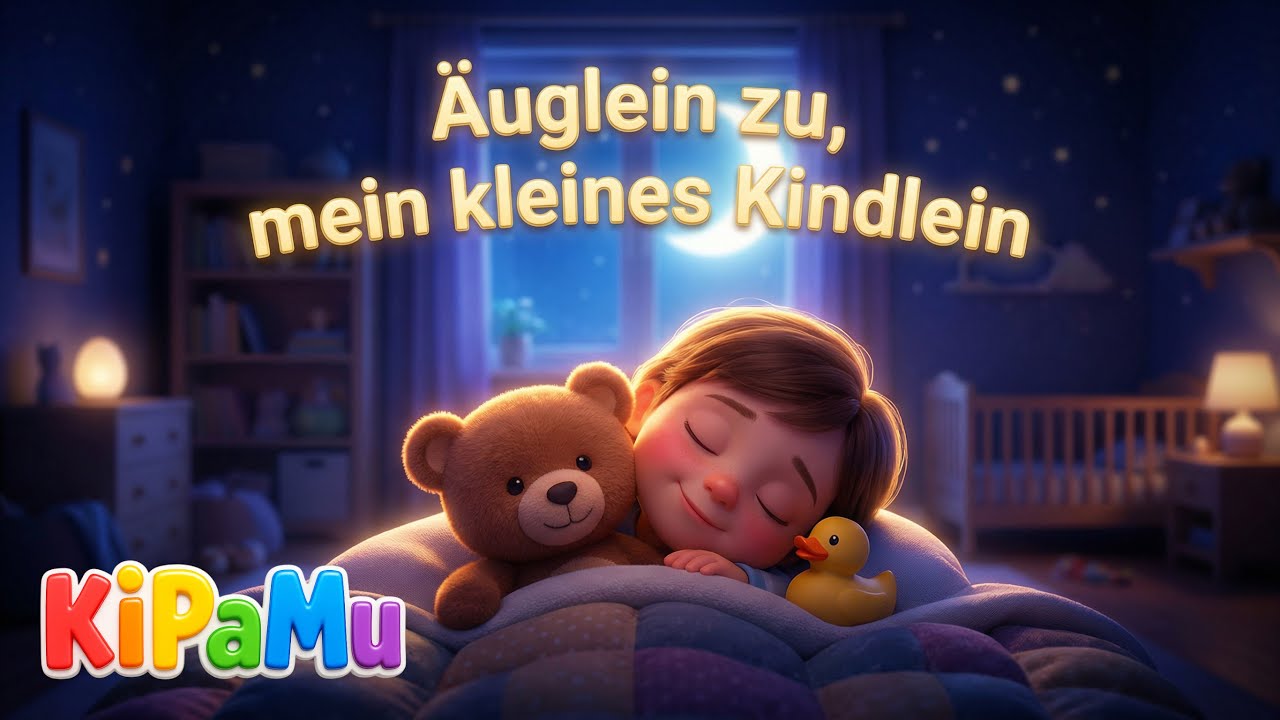 Äuglein zu, mein kleines Kindlein I Gute Nacht Schlaflied für Kinder 😴
