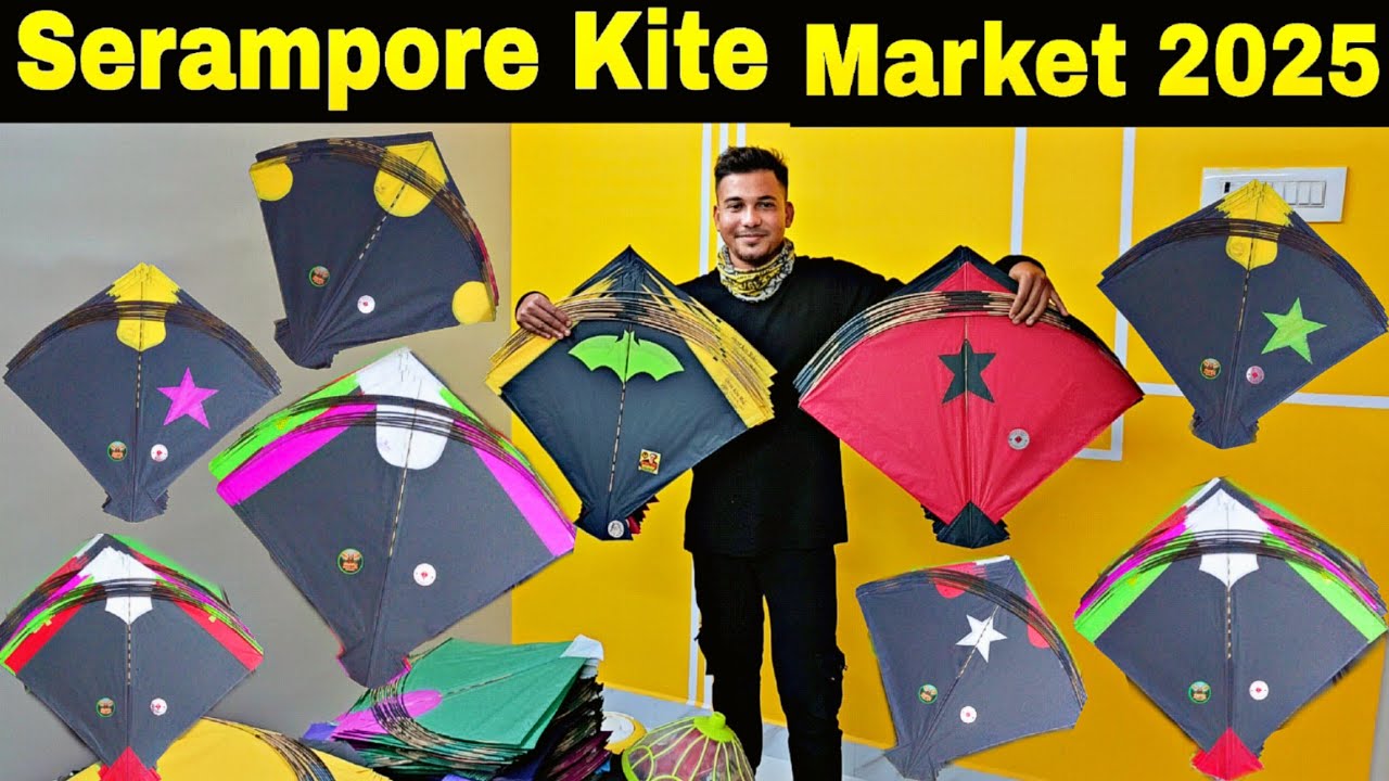 Wholesale & Retail Kite Market In Serampore | Sankranti Special Kite Stock || Serampore Kite Market