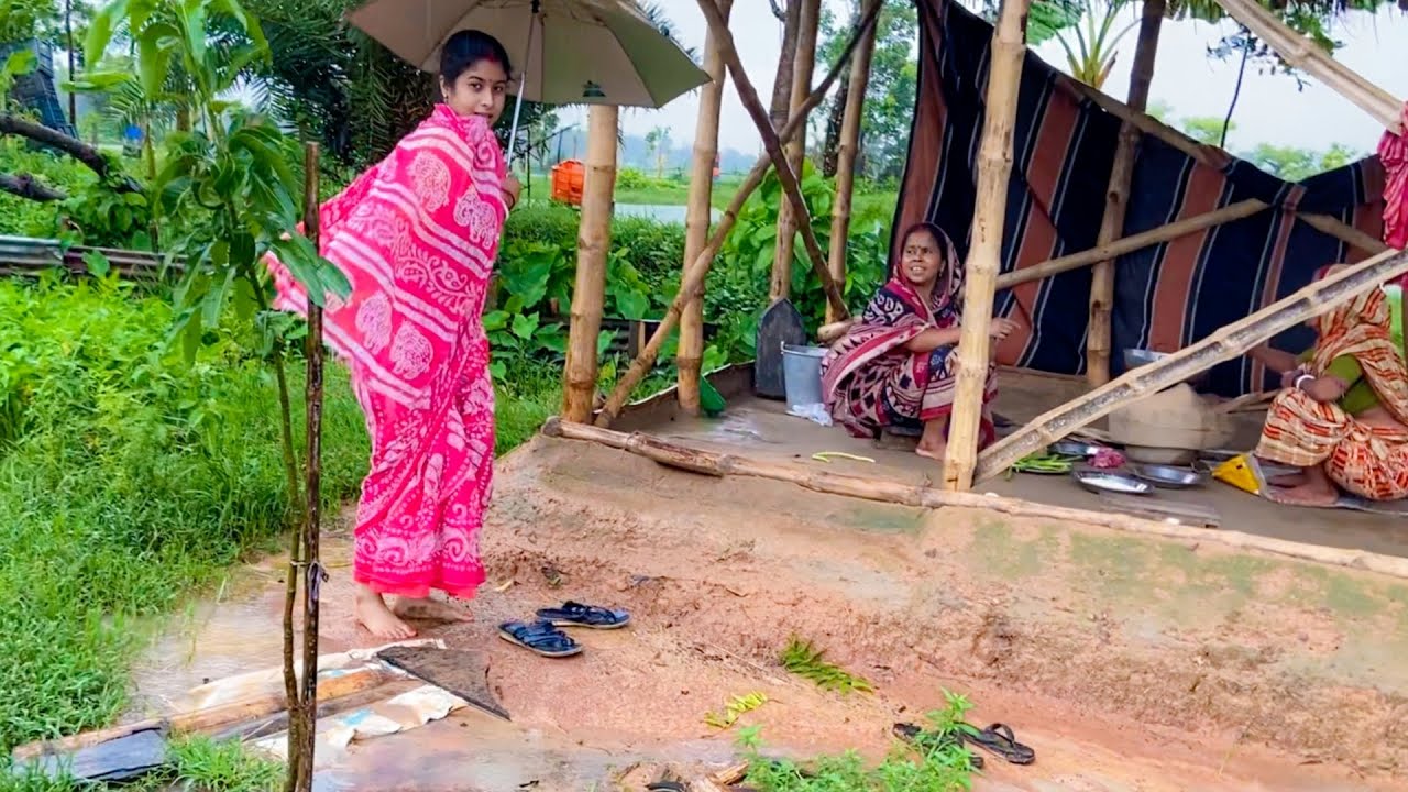 Vlog-70 | ঝড় বৃষ্টির মধ্যেও খিচুড়ি মাংস খেয়েই ছাড়লো  🤤|