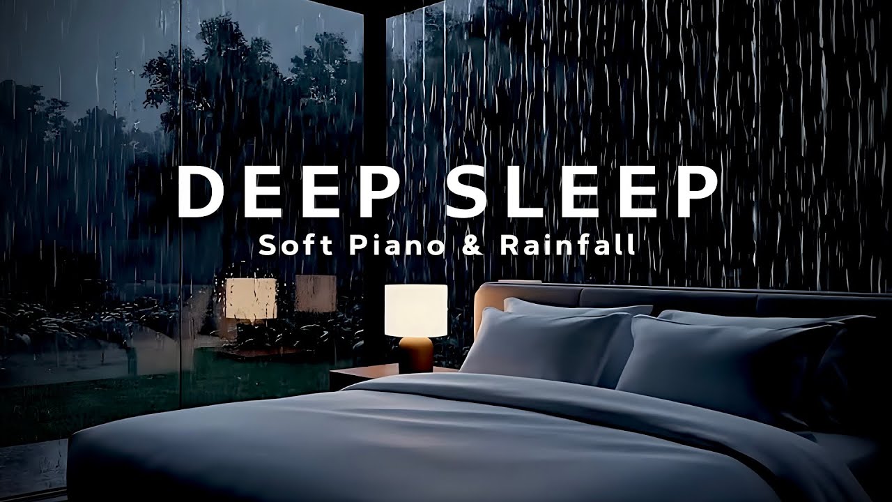 Deep Sleep in 3 Minutes | Soft Piano and Rainfall for an Overactive Mind