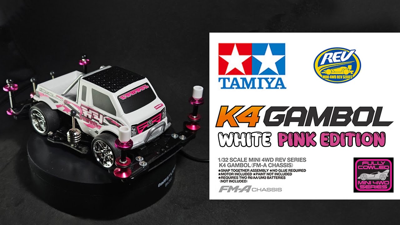 [ ミニ四駆 ] Tamiya K4 Gambol White Edition.