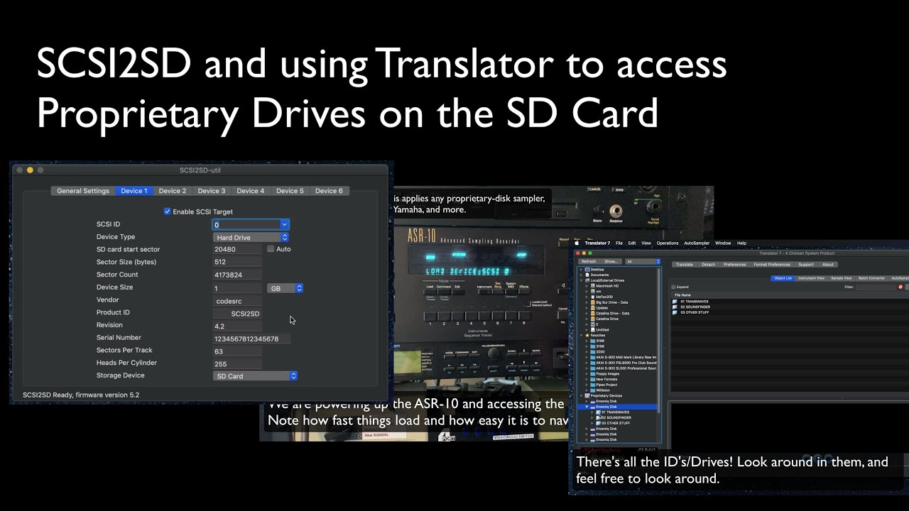 Viewing SCSI2SD SD Cards with Chicken Systems Translator v2
