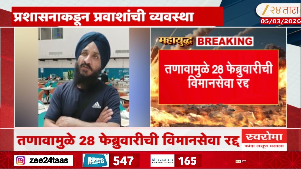 Airport News | अबू धाबीत अडकलेलेले 43 प्रवासी सुखरुप