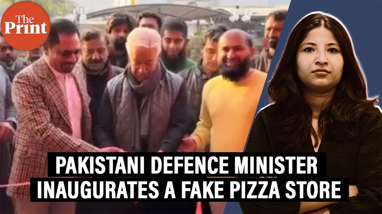 Pakistani Defence Minister inaugurates a fake pizza store. Pizza Hut clarifies