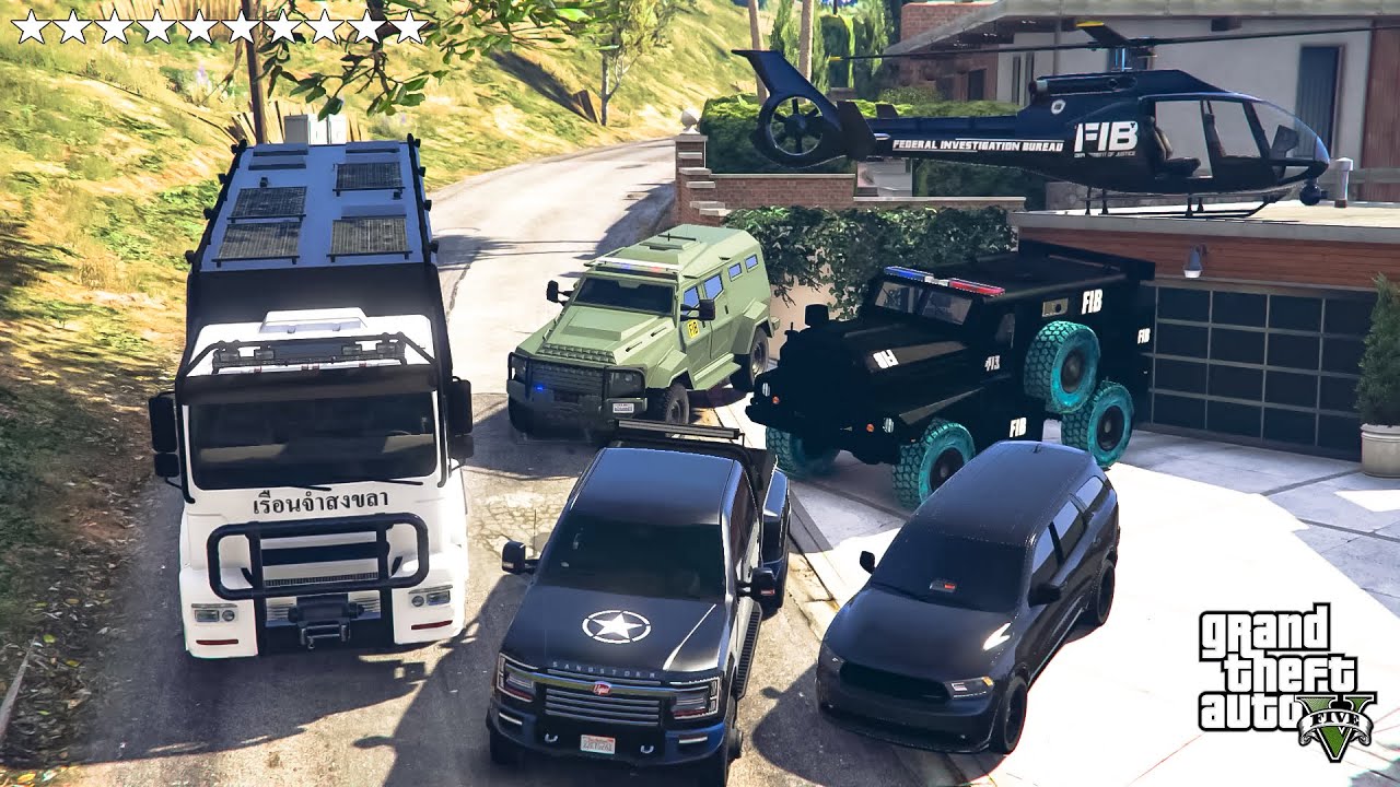 GTA V - Stealing SECRET FIB CARS with Franklin in GTA 5!