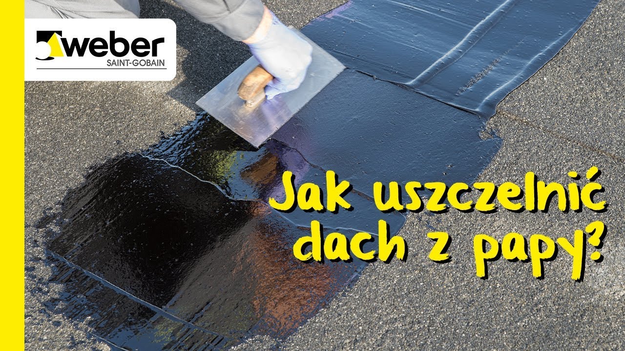 Jak uszczelnić dach z papy? Instrukcja remontu bitumiczną powłoką naprawczą weber.tec 905