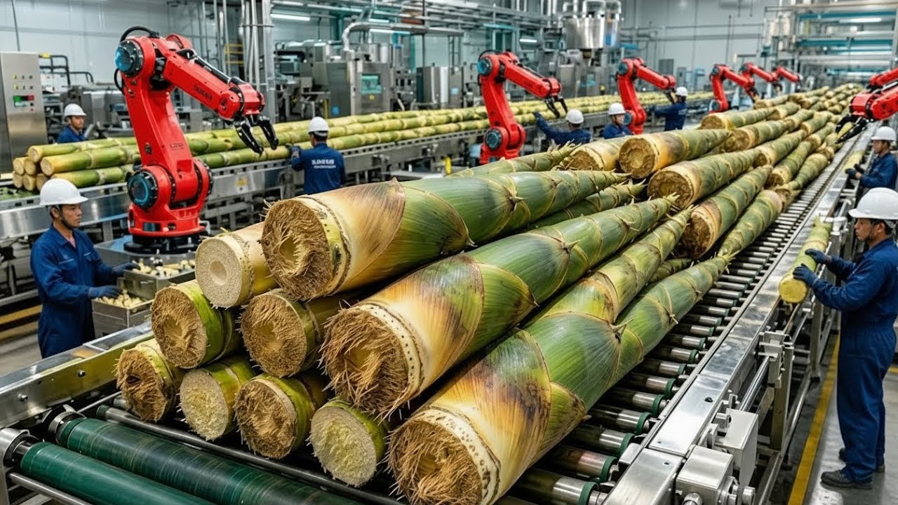 Inside A 500,000 LB Bamboo Shoot Factory: From Forest to Can