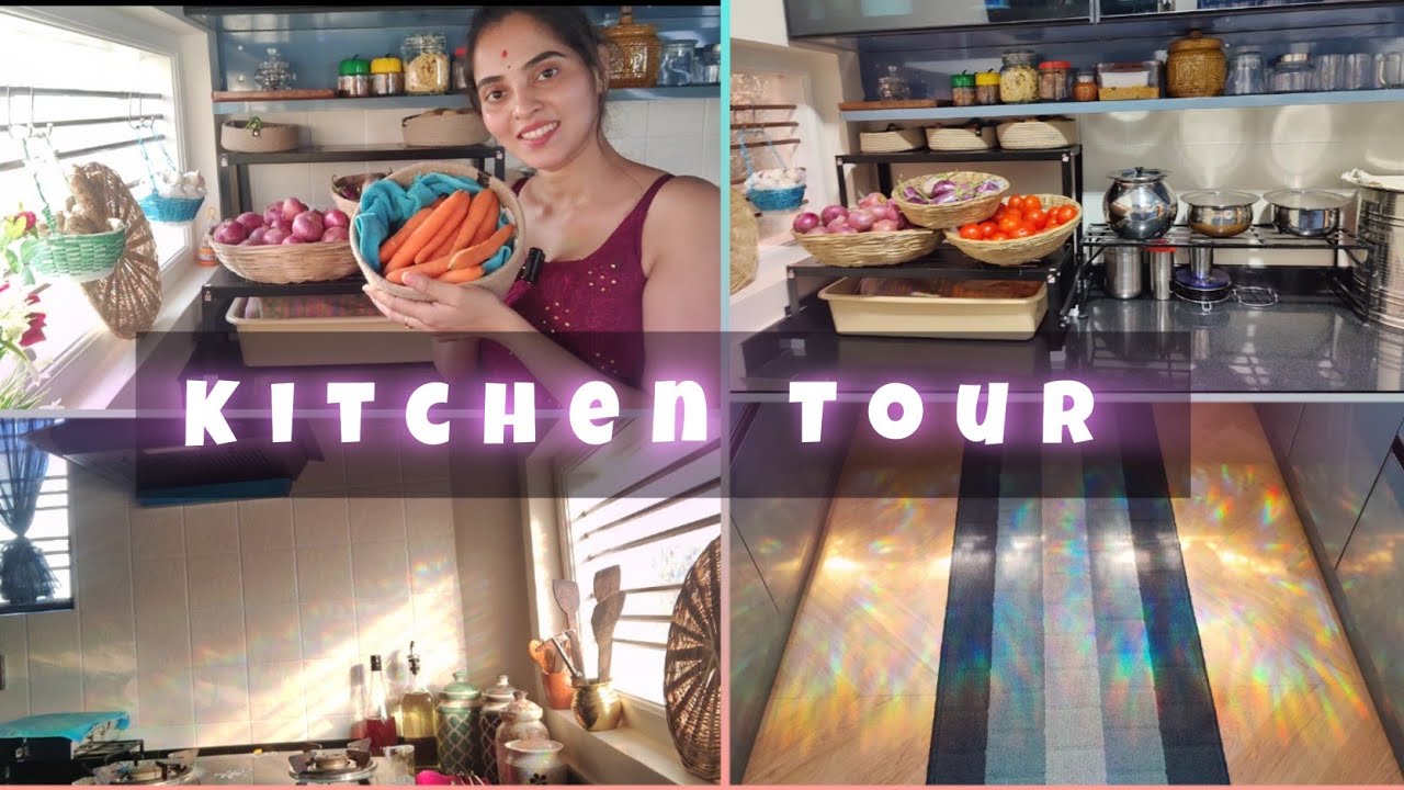 Kitchen Tour Part 1||  See How I organized the Kichen 🧿#nimmaashwini #benatural  #kichen