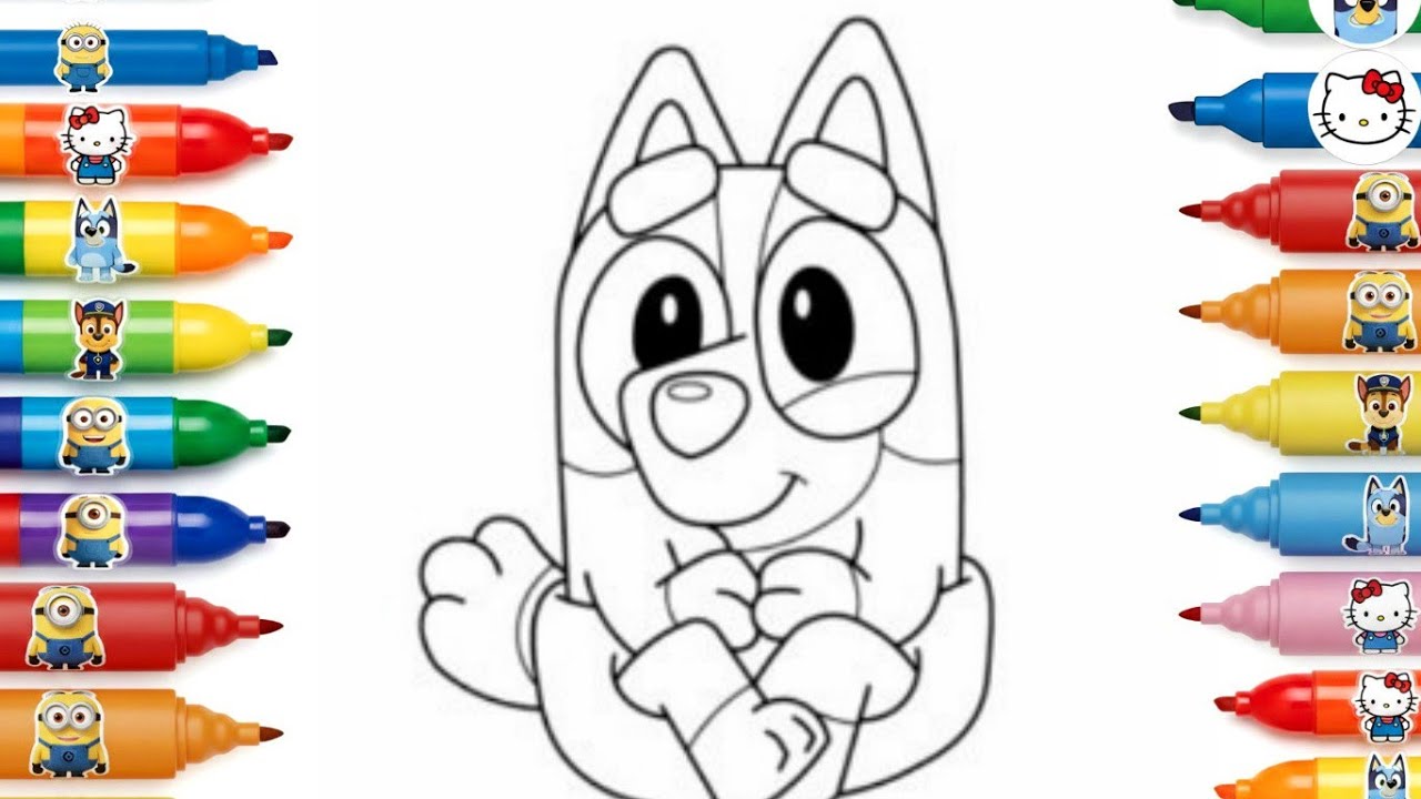 Bluey Drawing Tutorial for Kids