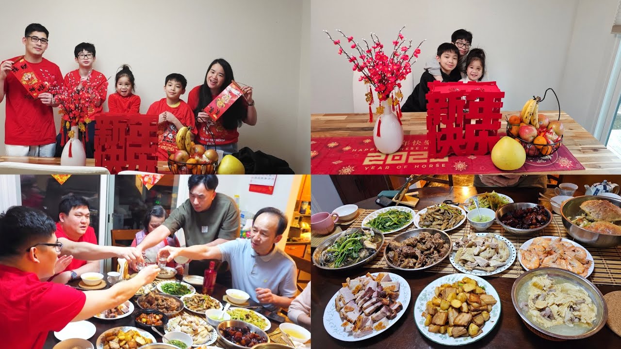 Mom of 3 | How Chinese people celebrate Lunar New Year | Year of the Horse | A full table of foods 