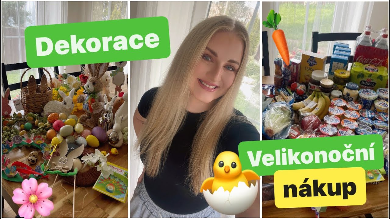 VELIKONOCE🌸🐣| velikonočn&iacute; n&aacute;kup🥕🥬, dekorace a zdoben&iacute;