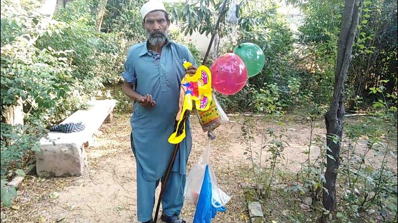 A Paralyzed Poor Balloon Seller Working Really Hard...