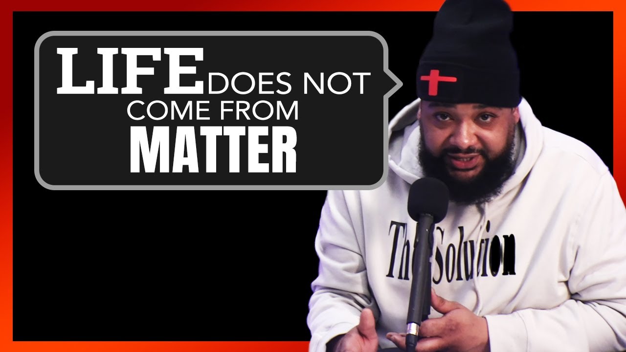 Christian says life does not come from matter and calls worship of creation -paganism