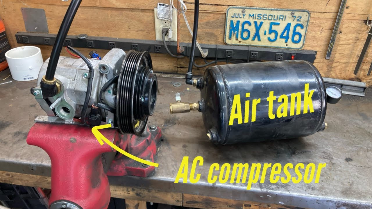 Will an AC compressor work as an Air compressor? Lets find out.