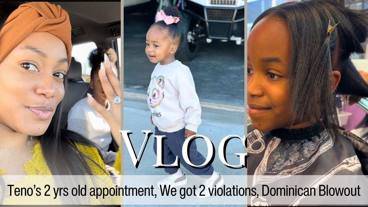 HOW WE HANDLED TWO VIOLATIONS+DOMINICAN BLOWOUT ON 3C HAIR+TEN’S CHECKUP ​⁠@tiahnamrose