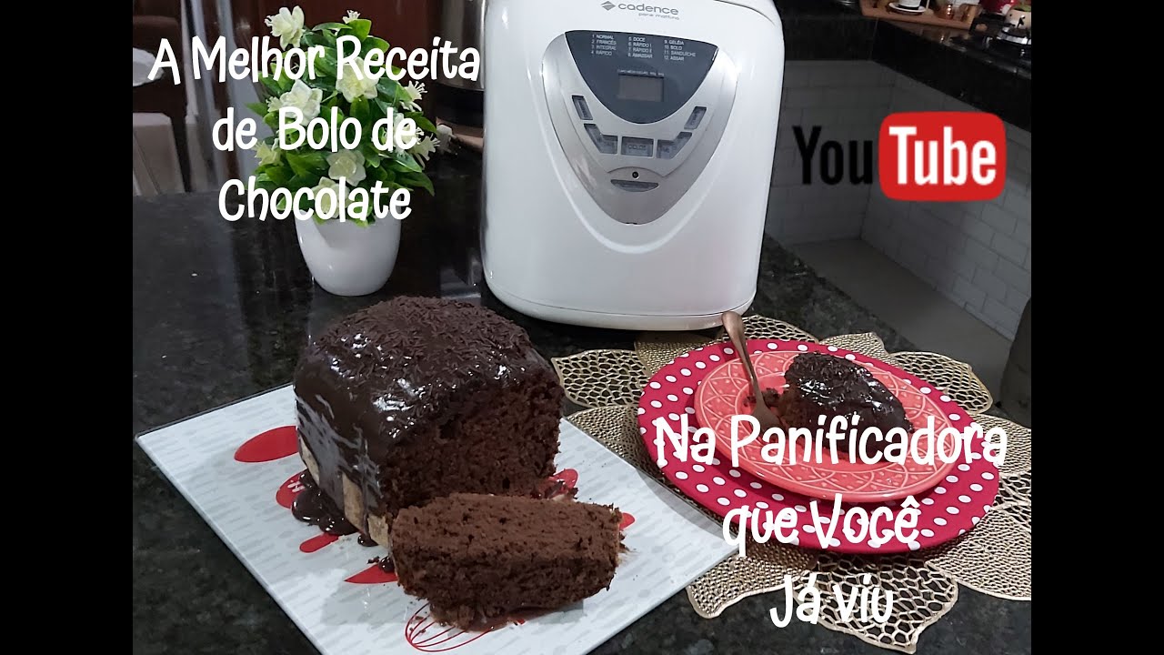 A Melhor Receita de Bolo de Chocolate Feito na #Panificadora