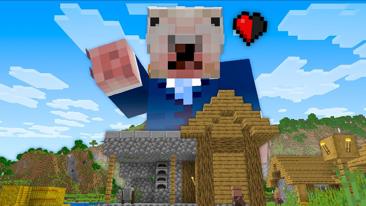 Minecraft, mais à CHAQUE Dégât je GRANDIS !