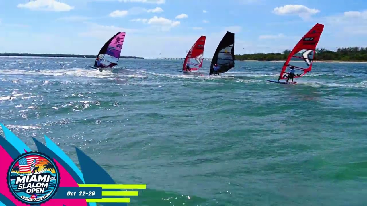 Miami Slalom Open 2025 | PWA Youth Windsurfing Championship – Miami, FL