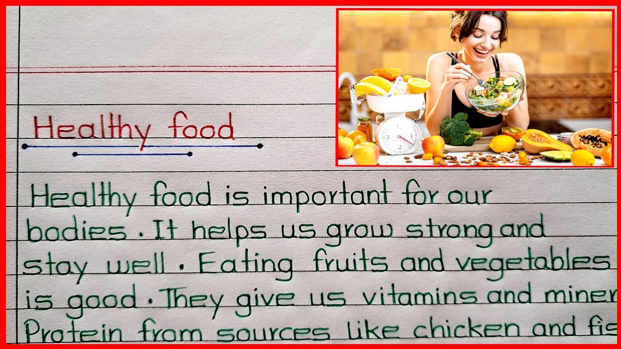 Healthy Food Essay/Paragraph in English🔥10/20  Lines on Health Food🔥Health Food Information