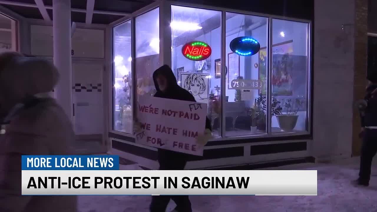 Утренний выпуск WNEM: Протестующие маршируют при минусовой температуре