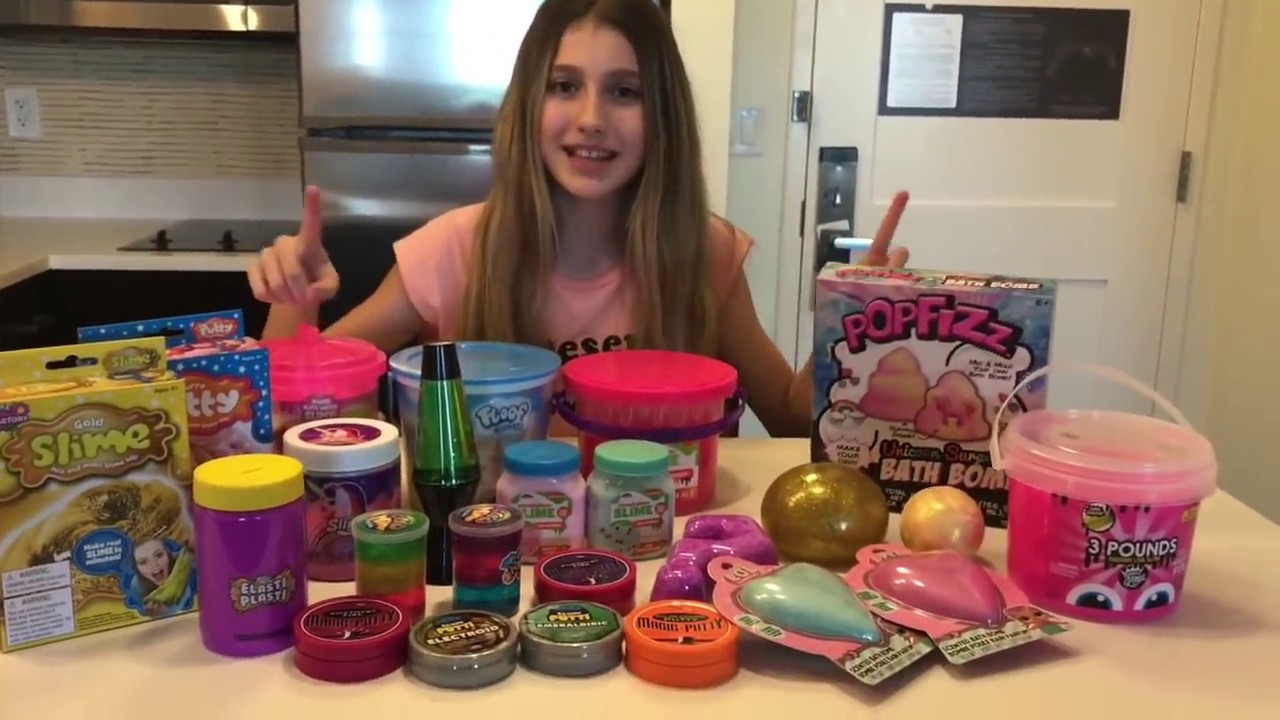 MOSTRANDO TODAS AS SLIMES PUTTY E BATH BOMBS QUE COMPREI NOS EUA ! POR SOFIASFURLANI