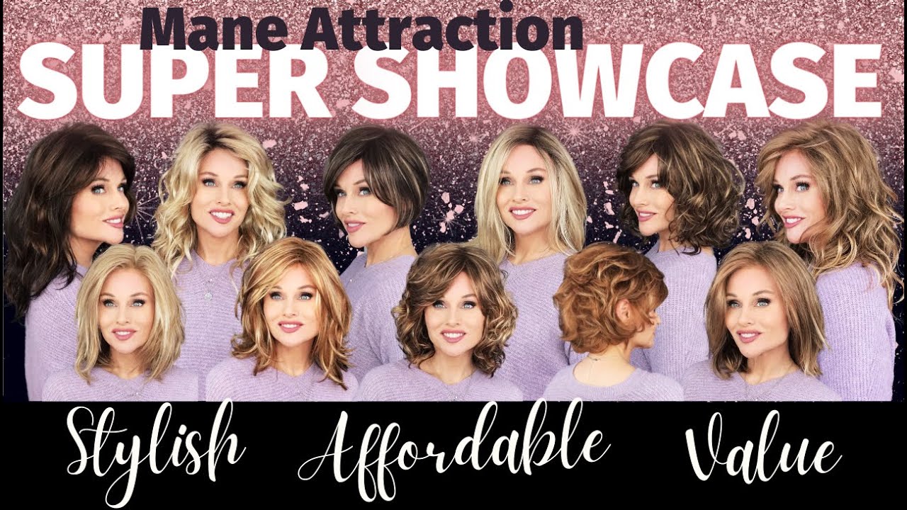 MANE ATTRACTION Wig SHOWCASE | 11 WIGS | 9 COLORS | QUALITY, FIT, PRICE & STYLE! | AFFORDABLE WIGS!