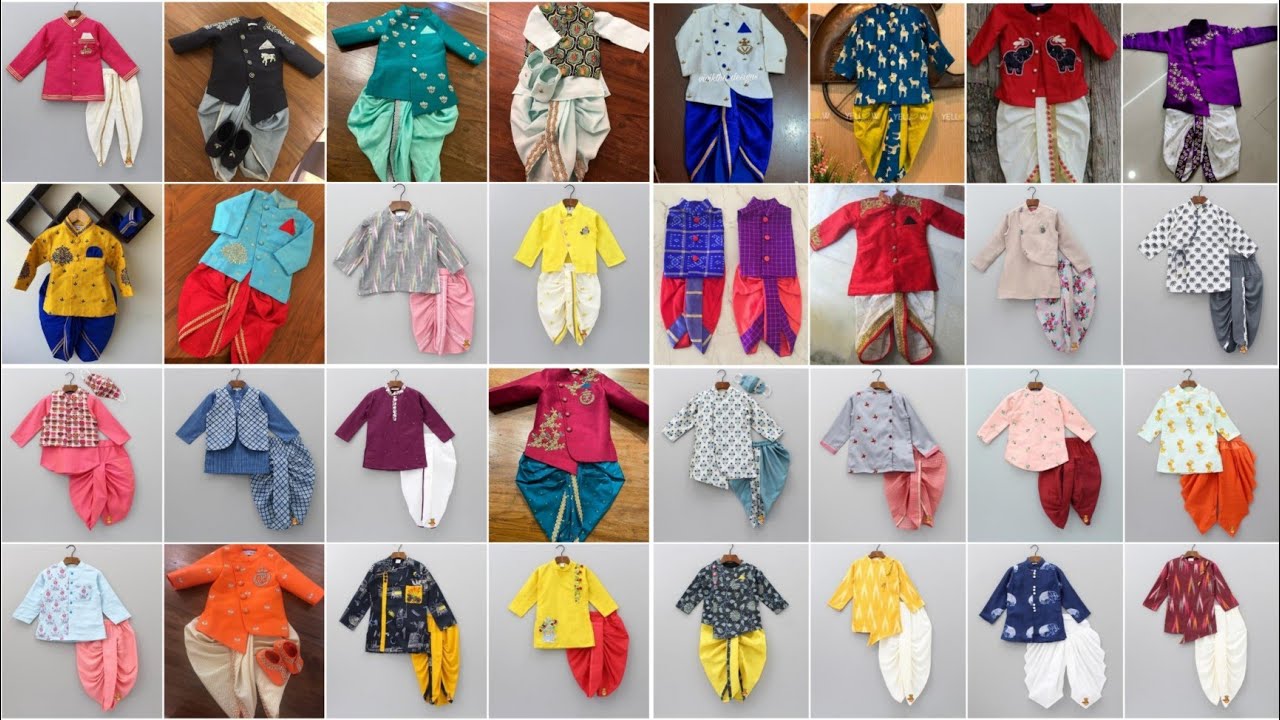 115+Traditional Collection Of baby Kutas With Designer Dhoti For Kids|Pattu Baby Dhoti Outfit Ideas