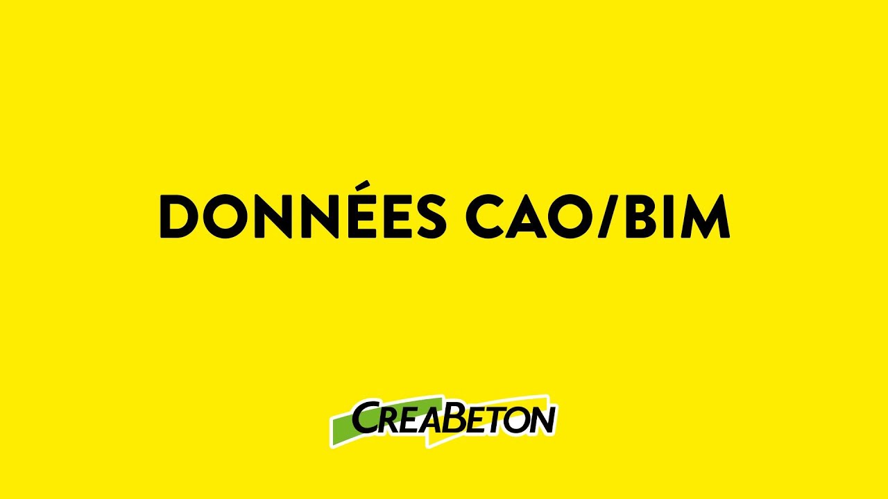 T&eacute;l&eacute;charger des donn&eacute;es CAO et BIM dans le shop en ligne creabeton.ch