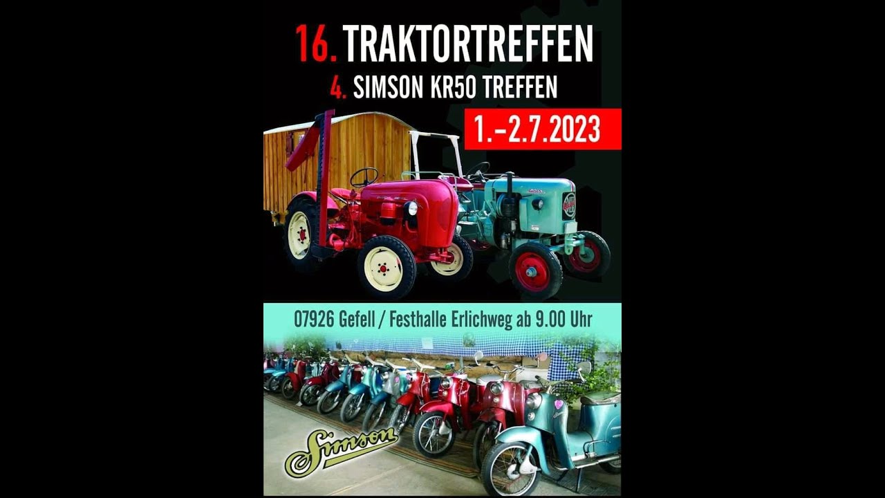 16.Traktortreffen Gefell Umzug 02.07.2023