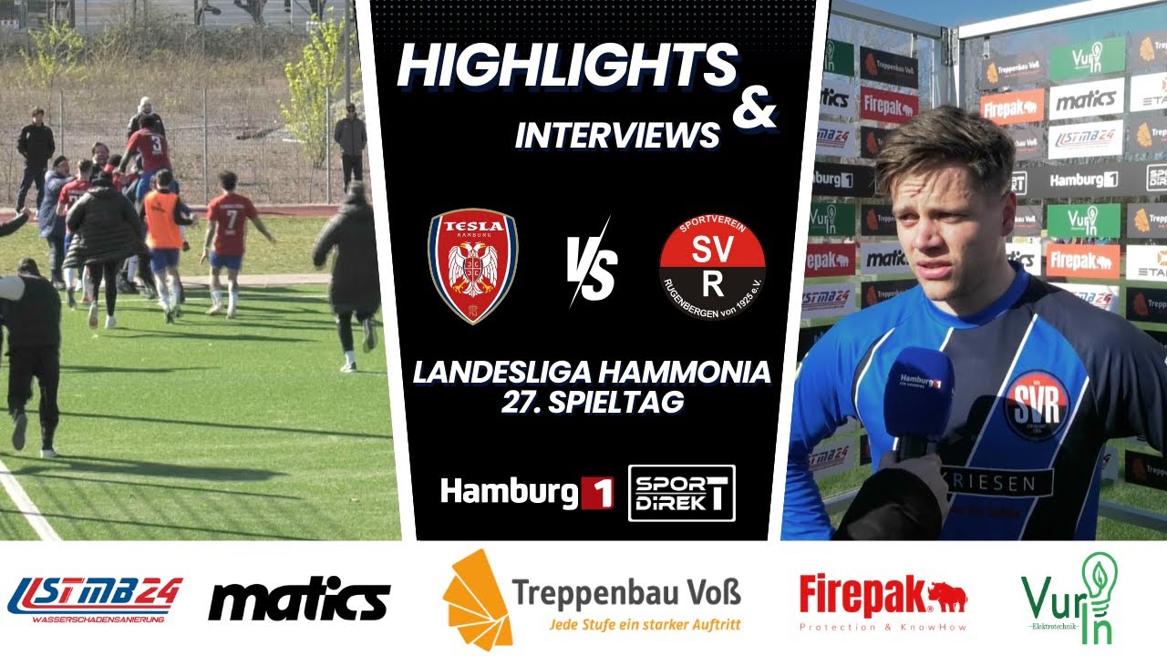 FK Nikola Tesla - SV  Rugenbergen Landesliga Hammonia 27. Spieltag