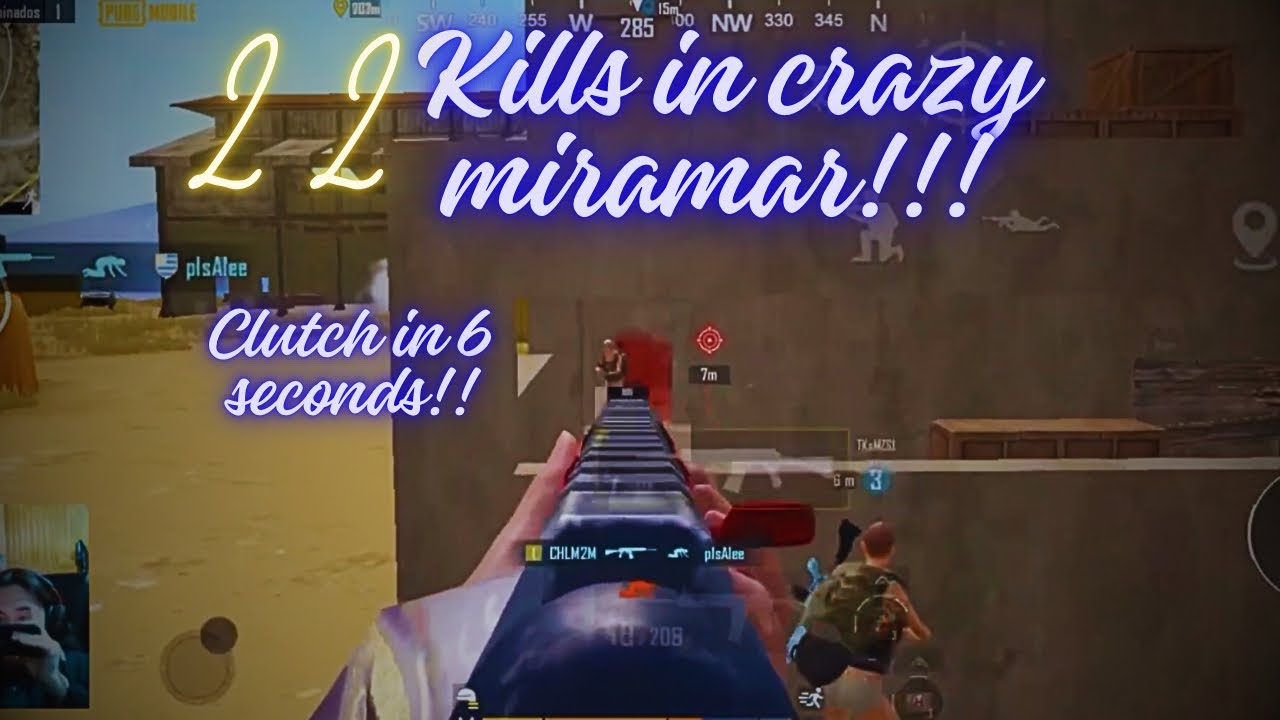 22 KILLS IN CRAZY MIRAMAR( CLUTCH IN 6 SECONDS) PUBG MOBILE COMPETITIVE