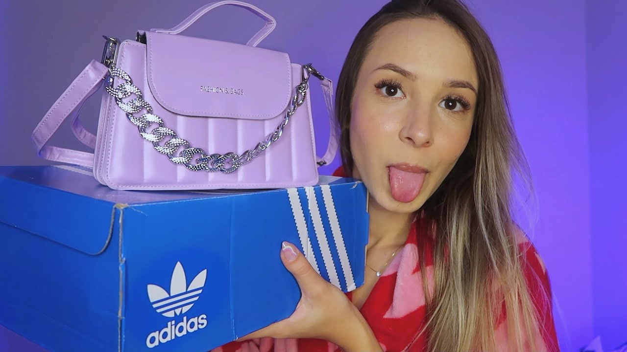 ASMR COMPRINHAS NA SHEIN E ADIDAS *comprei um tênis masculino*😱