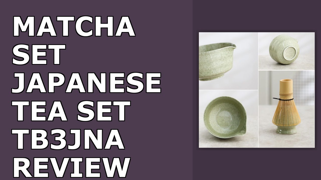 Matcha Set, Japanese Tea Set Includes Matcha Bowl with Spout, Matcha Whisk Holder, Bamboo Review