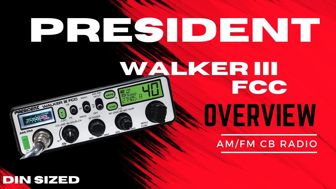 Обзор радиостанции President Walker III FCC CB Radio НОВИНКА 2023 ГОДА
