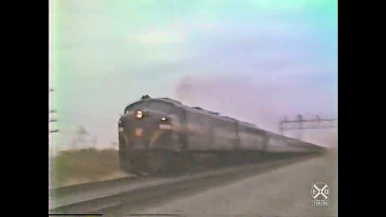 Vintage 014 - 1987 - Glass City Limited - PRR E8s - Nathan M5 @ Track Speed - Churchville, NY