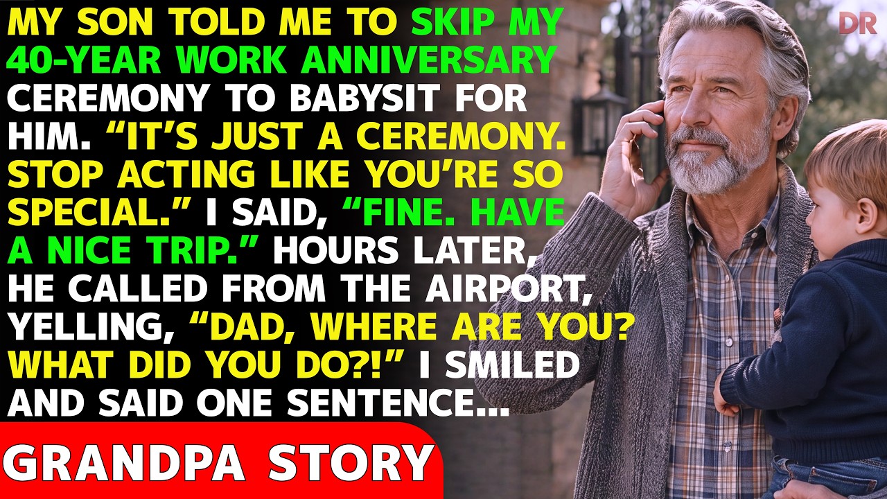 My Son Said, &ldquo;Quit Acting Like You&rsquo;re Special,&rdquo; And Demanded I Skip My Work Ceremony To Babysit&hellip;