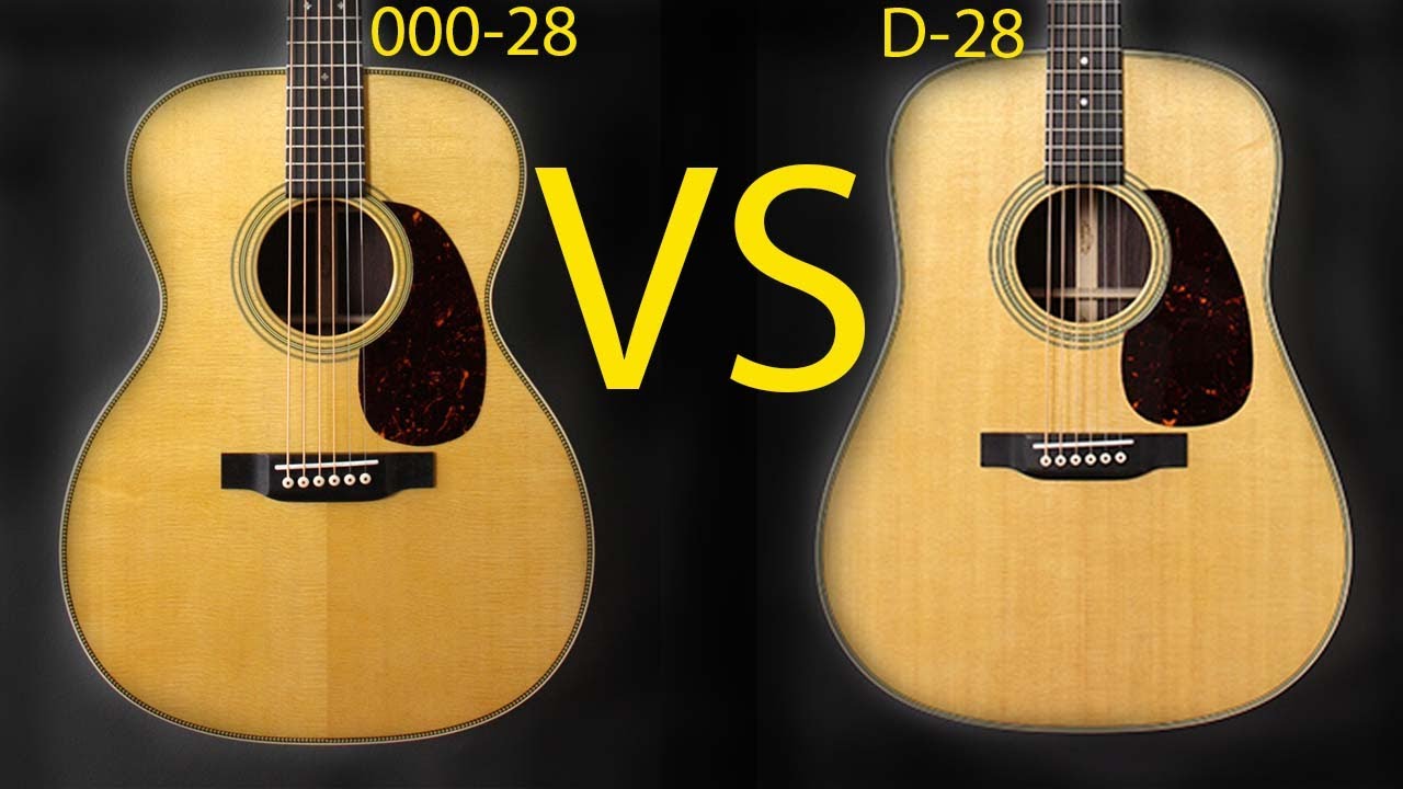 Dreadnought vs 000 Acoustic Guitar Body Size Comparison : Rosewood Edition (D-28 vs 000-28)