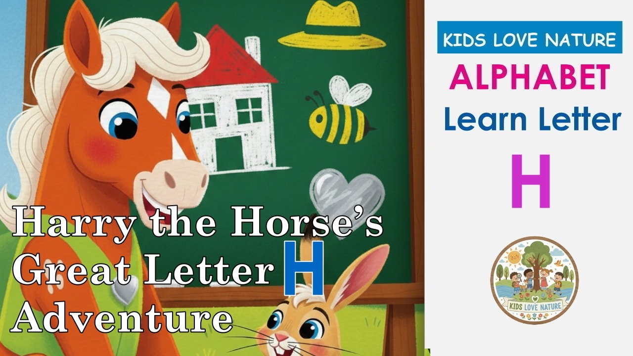 Изучаем букву H! 🐴 Алфавитные приключения коня Гарри | Фонетика и алфавит для малышей и дошкольников