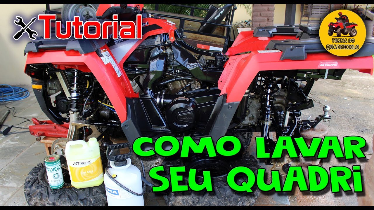 COMO LAVAR UM QUADRICICLO - No Detalhe