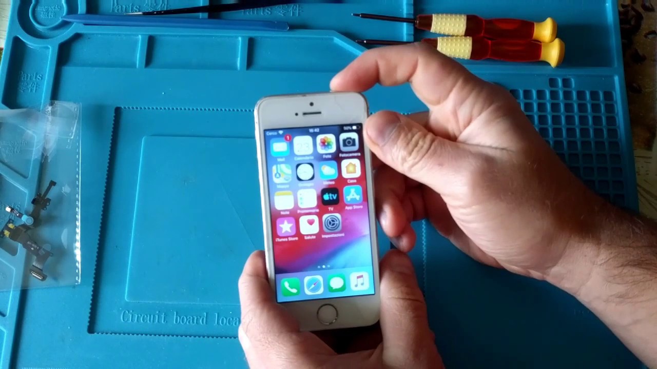 iPhone SE  не работает микрофон на  видео звонок . Решение есть (Замена шлейфа передней камеры )
