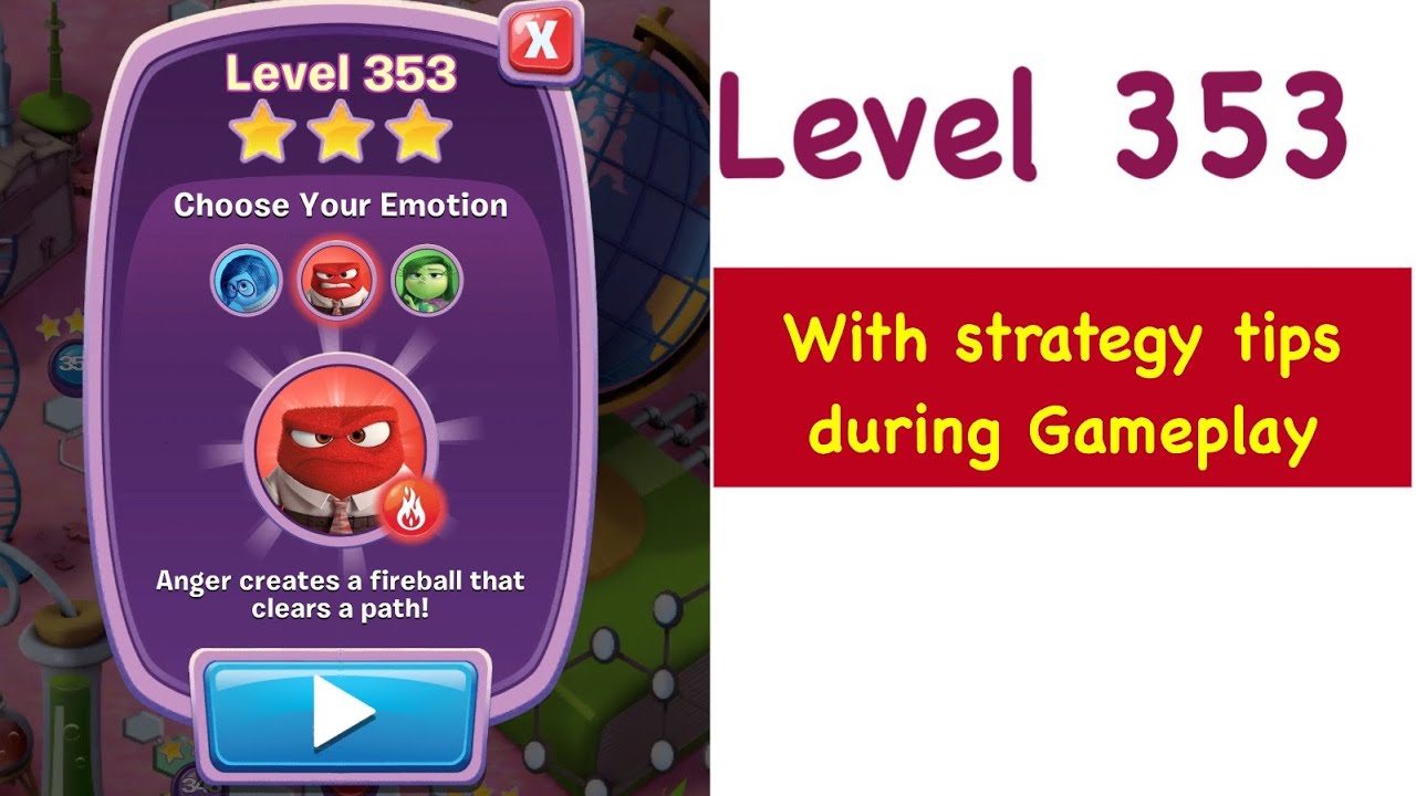 Inside Out Thought Bubbles Level 353 Tips and Strategy Gameplay Walkthrough