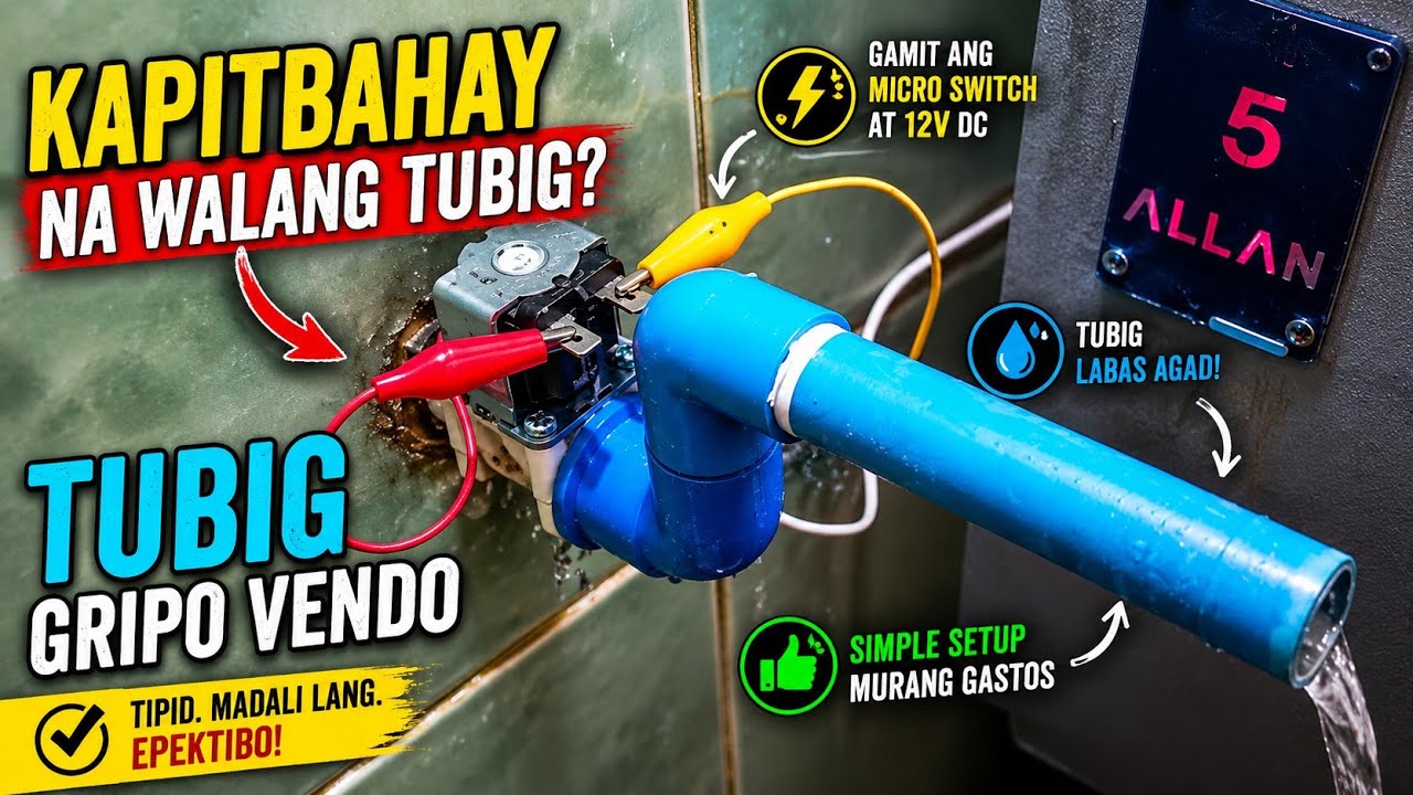 PAANO GUMAWA NG TUBIG GRIPO VENDO MACHINE DIY