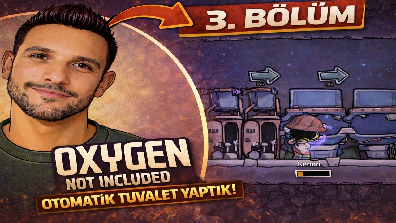 Oxygen Not Included Türkçe | Bölüm 3 – Otomatik Tuvalet Sistemi ve Yeni Yatakhane