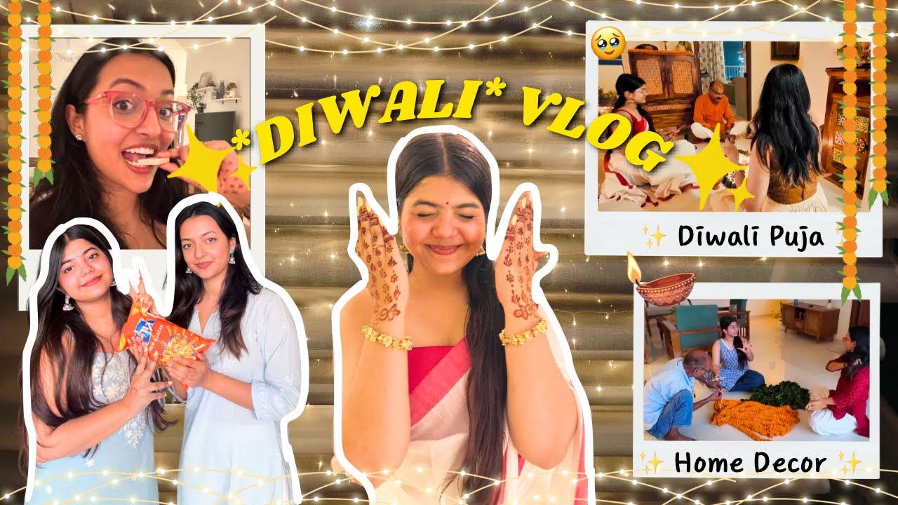 *Diwali* Vlog 🪔🥹❤️✨ (diwali puja, home decor) || Tejasvi Rajput ||